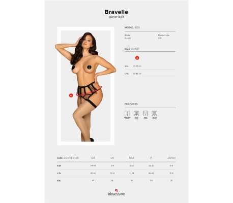 Bravelle Liguero con Tanga 2 en 1