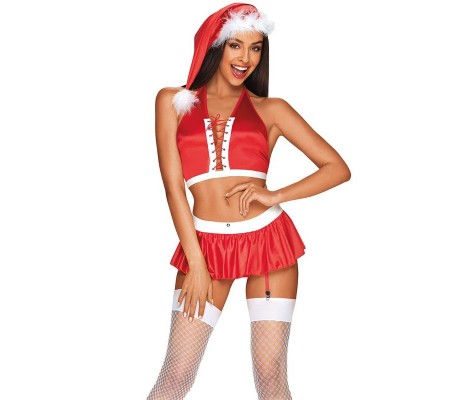 Ms Claus Disfraz 5 Piezas Talla XXL