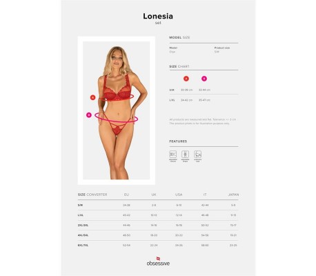Lonesia Set Sujetador y Tanga