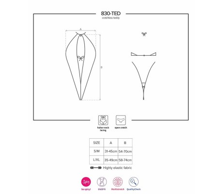 830-TED-1 Teddy Color Negro