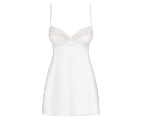 871-CHE-2 Chemise y Tanga Color Blanco