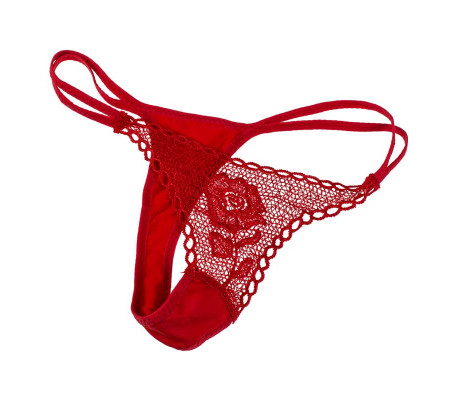 Tanga en Rosa Rojo