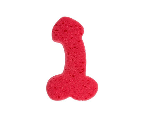 Esponja de Baño Forma de Pene Color Aleatorio 1 Unidad