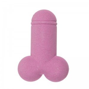 Bomba de Baño Forma de Pene Olor Fresa