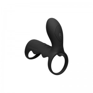 Jaula para el Pene con Vibración y Control Remoto Negro