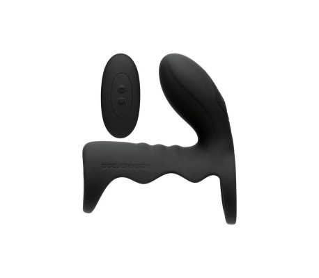 Jaula para el Pene con Vibración y Control Remoto Negro