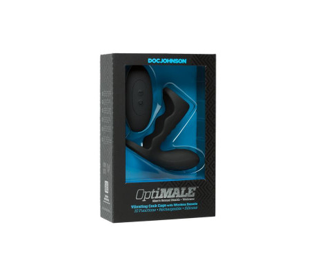 Jaula para el Pene con Vibración y Control Remoto Negro