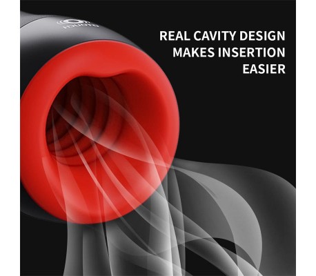 Chiven 3 Masturbador Masculino Efecto Calor Silicona Líquida Negro