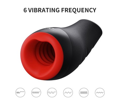 Chiven 3 Masturbador Masculino Efecto Calor Silicona Líquida Negro