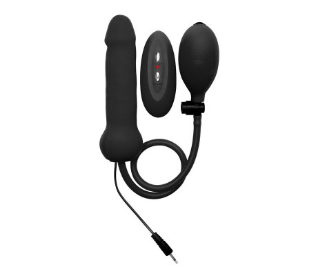 Shots Ouch! Dildo Vibrador Hinchable Negro