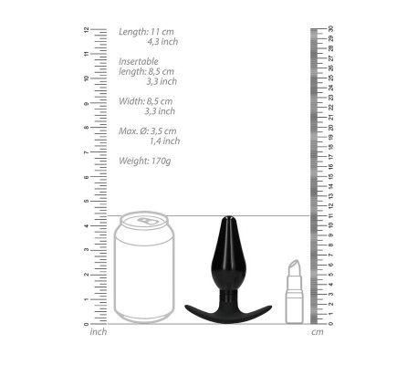 Set Plug Anal y Ventosa Putiaguda Grande Negro