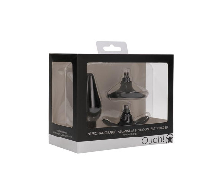 Set Plug Anal y Ventosa Putiaguda Grande Negro
