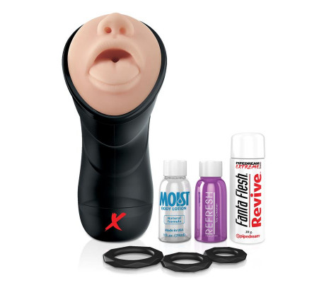 PDX Elite Masturbador Vibrador Deep Throat