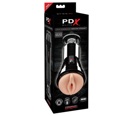PDX Elite Masturbador Vibrador Cock Compressor