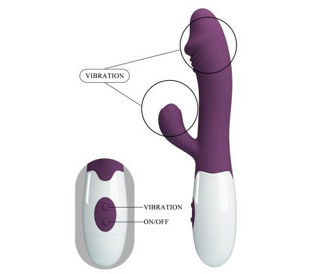 Vibrador Snappy 30 funciones Púrpura