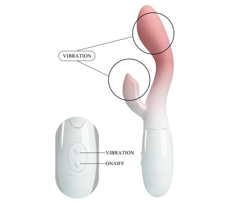 Brighty Vibrador Blanco y Rosa