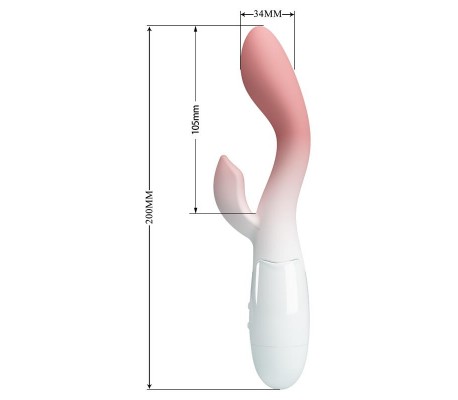Brighty Vibrador Blanco y Rosa