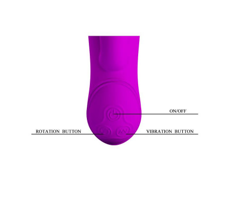 Vibrador Rotador Mystic Color Púrpura