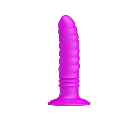 Vibrador Twist Plug Anal Púrpura
