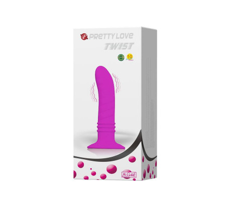 Vibrador Twist Plug Anal Púrpura