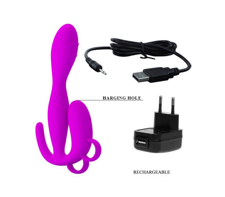 Pretty Love Plug Anal Flowery Color Púrpura