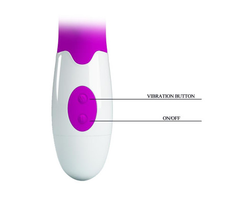 Vibrador Arthur con Movimiento Finger Púrpura