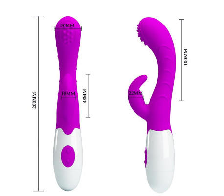 Vibrador Arthur con Movimiento Finger Púrpura