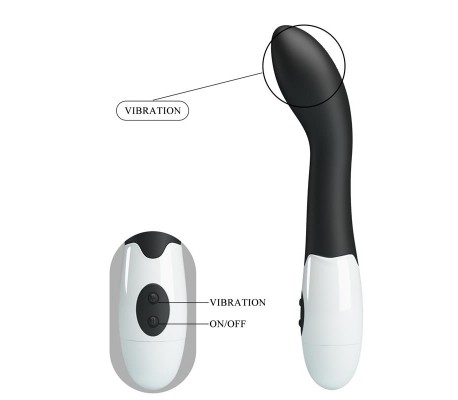 Vibrador Bishop 30 funciones Negro