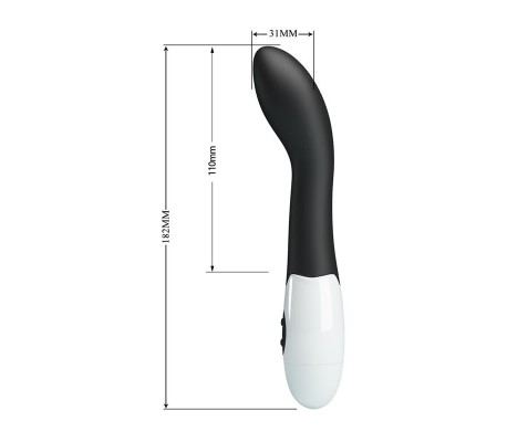 Vibrador Bishop 30 funciones Negro