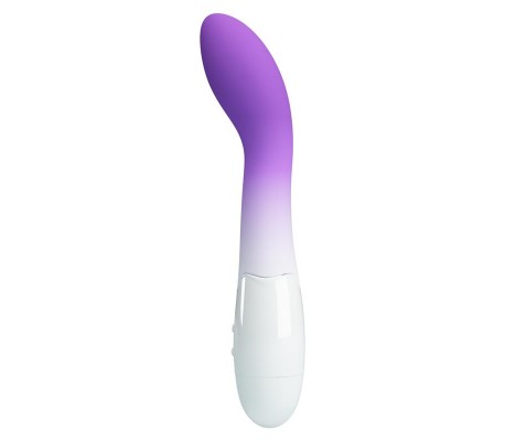 Bishop Vibrador Blanco y Púrpura
