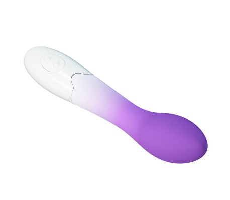 Bishop Vibrador Blanco y Púrpura