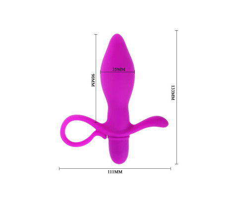 Plug Anal con Vibración Taylor Color Púrpura