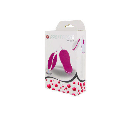 Huevo Vibrador Avery Color Rosa y Blanco