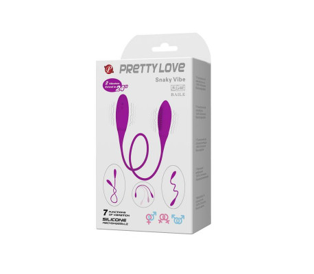 Pretty Love Huevos Vibradores Snaky Vibe Color Púrpura