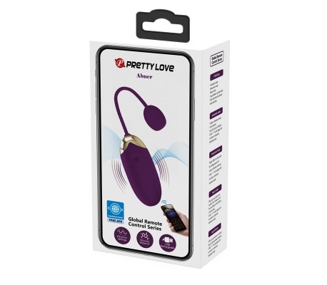 Abner Huevo Vibrador con App Lila
