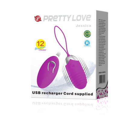 Huevo Vibrador Jessica USB Purpura