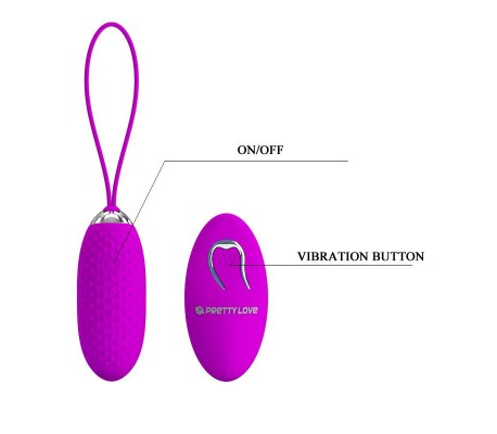 Huevo Vibrador Joanna USB Purpura