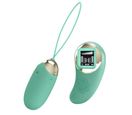 Mina Huevo Vibrador con Control Remoto Pantalla Digital Verde