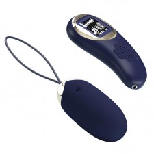 Mina Huevo Vibrador con Control Remoto Pantalla Digital Azul