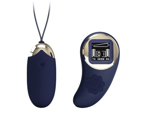 Mina Huevo Vibrador con Control Remoto Pantalla Digital Azul