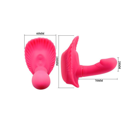 Pretty Love Vibrador a Control Remoto Fancy Clamshell Color Rosa
