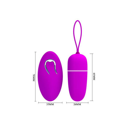 Pretty Love Huevo Vibrador Bradley Color Púrpura