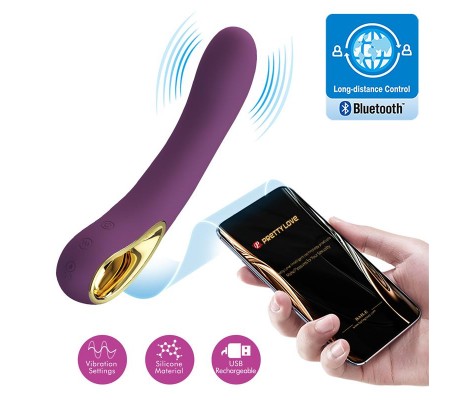 Ethan Vibrador con APP Púrpura