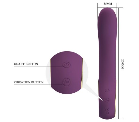 Ethan Vibrador con APP Púrpura