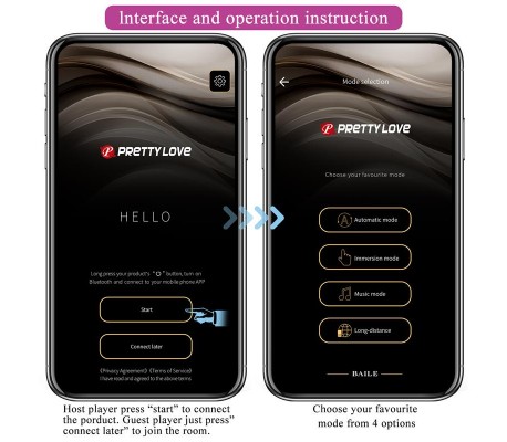 Ethan Vibrador con APP Púrpura