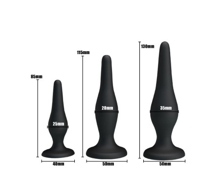 Butt Plug Set of 3 Clave 35