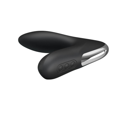 Estimlador Anal Inflable Leonard Silicona USB Negro