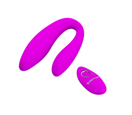 Estimulador de Parejas Control Remoto Rosa