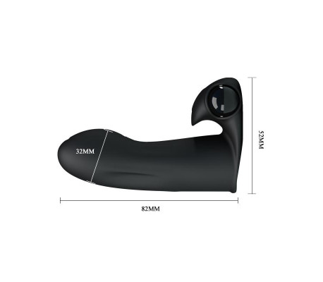 Funda Vibradora para el Dedo Adonis Negro