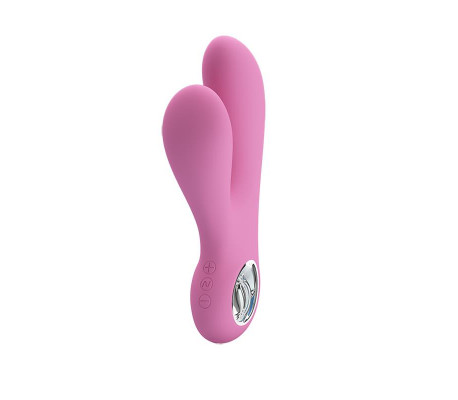 Vibrador Canrol USB Silicona Rosa Suave